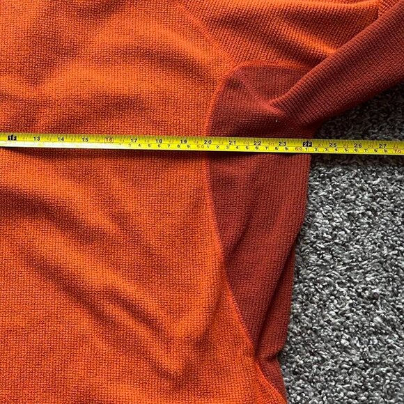 Marmot Orange Half Zip Fleece, Men's Fall  Fleece XL Jacket, Comfy Jacket - Picture 6 of 6
